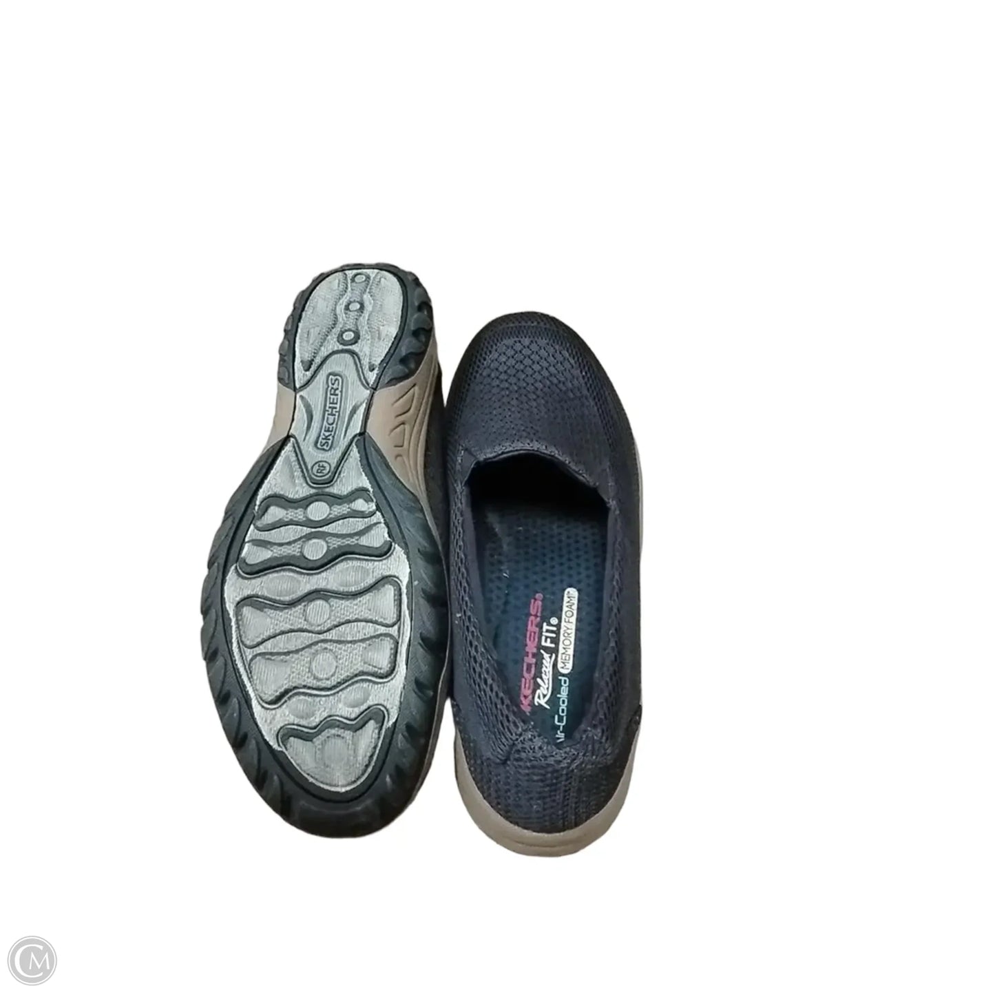 Shoes Flats By Skechers In Blue & Grey, Size: 9