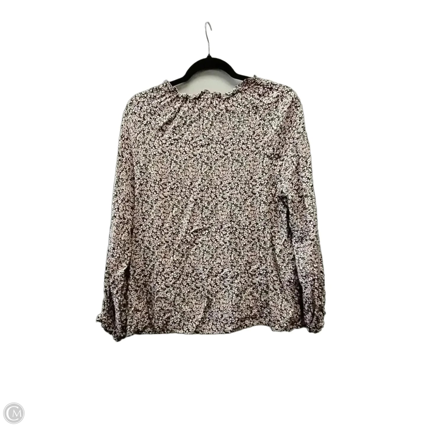 Blouse Long Sleeve By Old Navy In Floral Print, Size: Xs