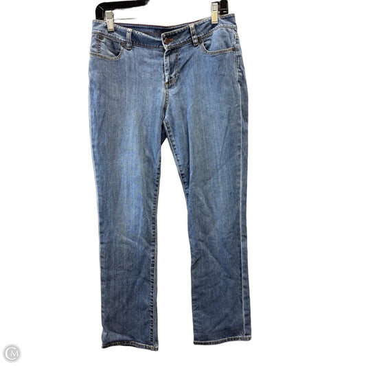 Jeans Straight By Signature Collection In Blue, Size: 8p