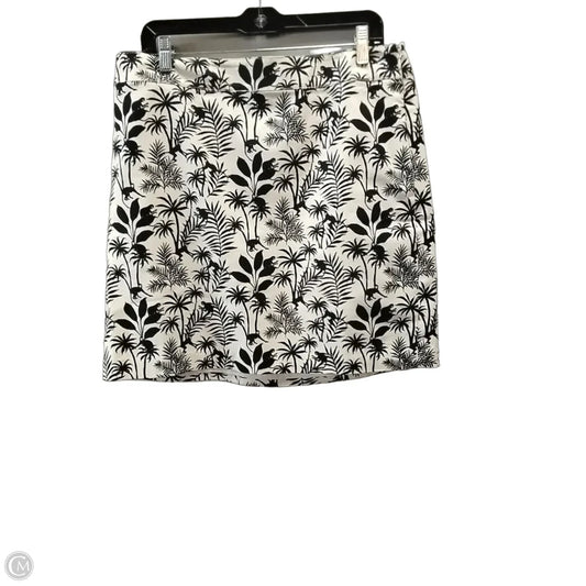 Skirt Mini & Short By Talbots In Black & Cream, Size: 14p
