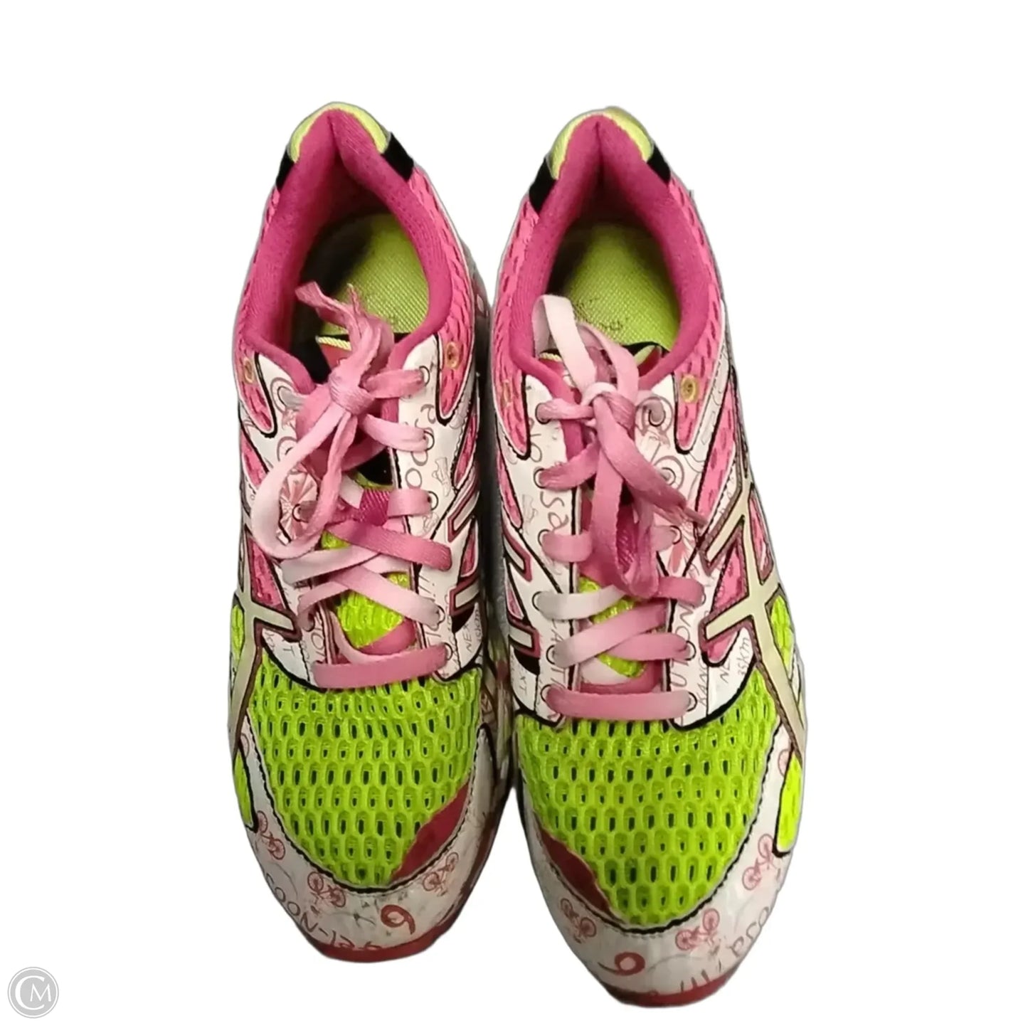 Shoes Athletic By Oasis Society In Pink & Yellow, Size: 9.5