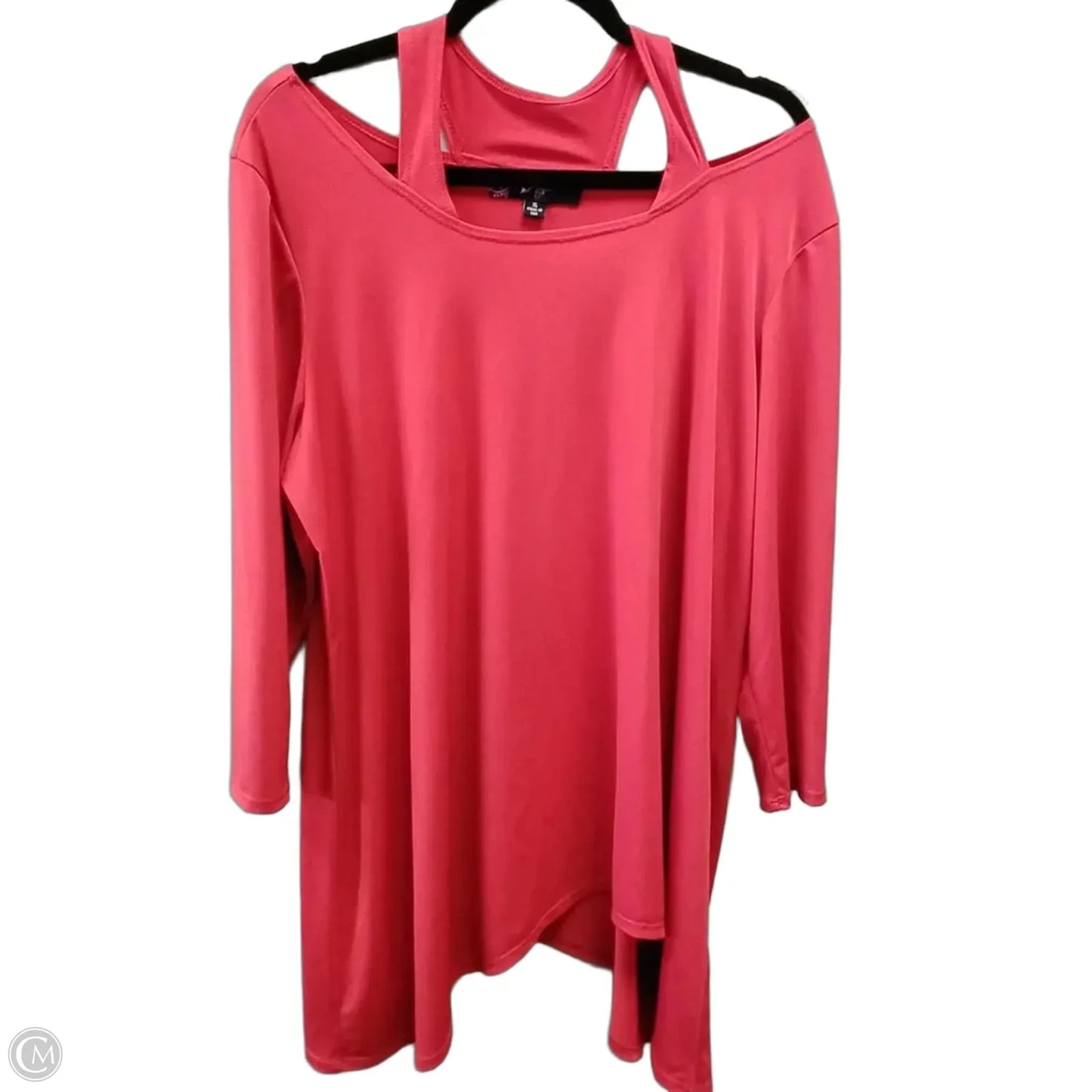 Blouse Short Sleeve By Peck And Peck In Red, Size: Xl