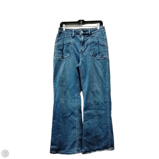 Jeans Wide Leg By Rock & Roll In Blue, Size: 10