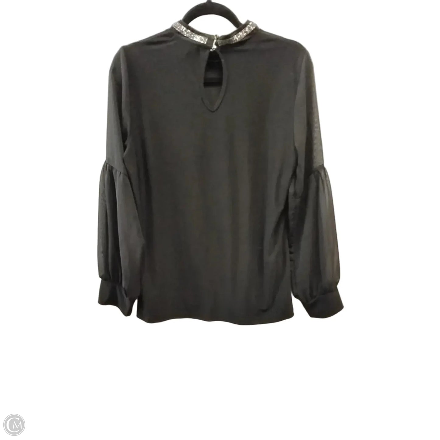 Blouse Long Sleeve By Cme In Black, Size: L