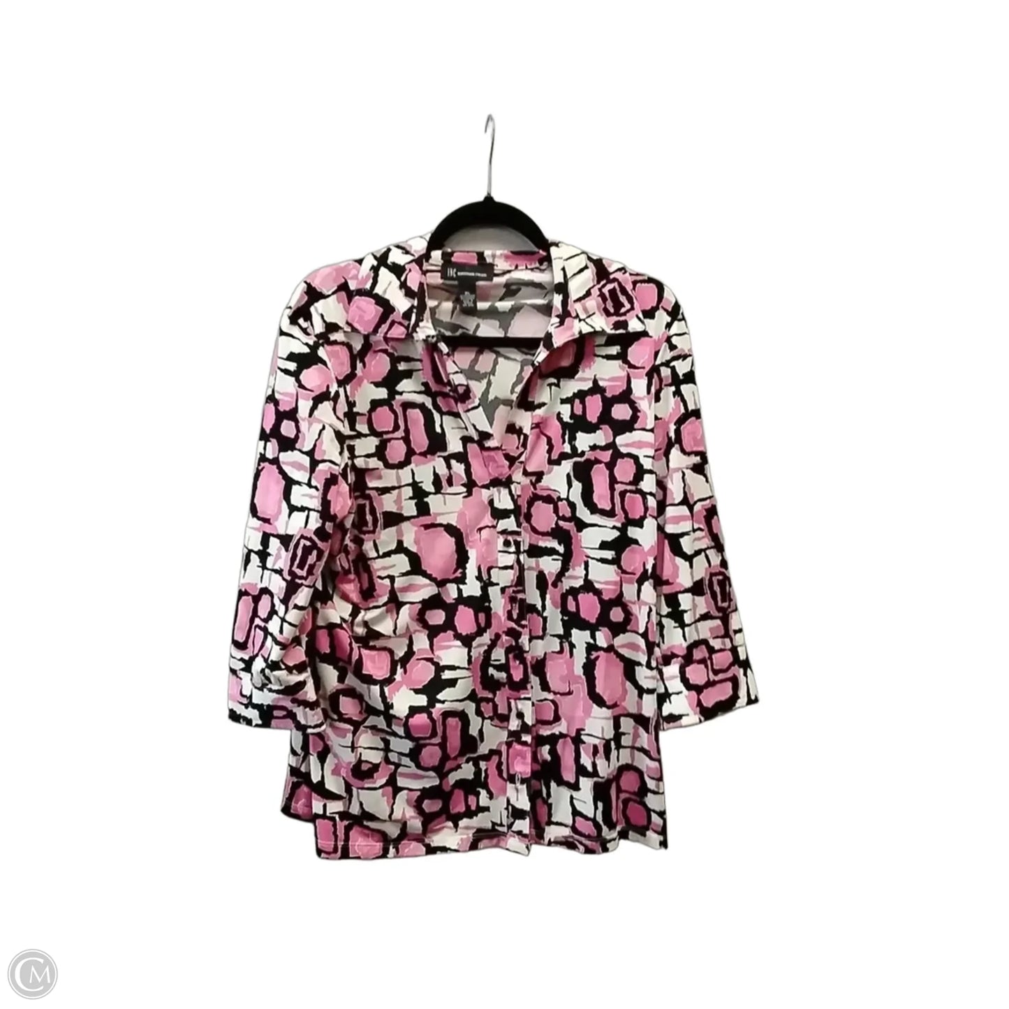 Blouse Long Sleeve By Inc In Geometric Pattern, Size: Xl