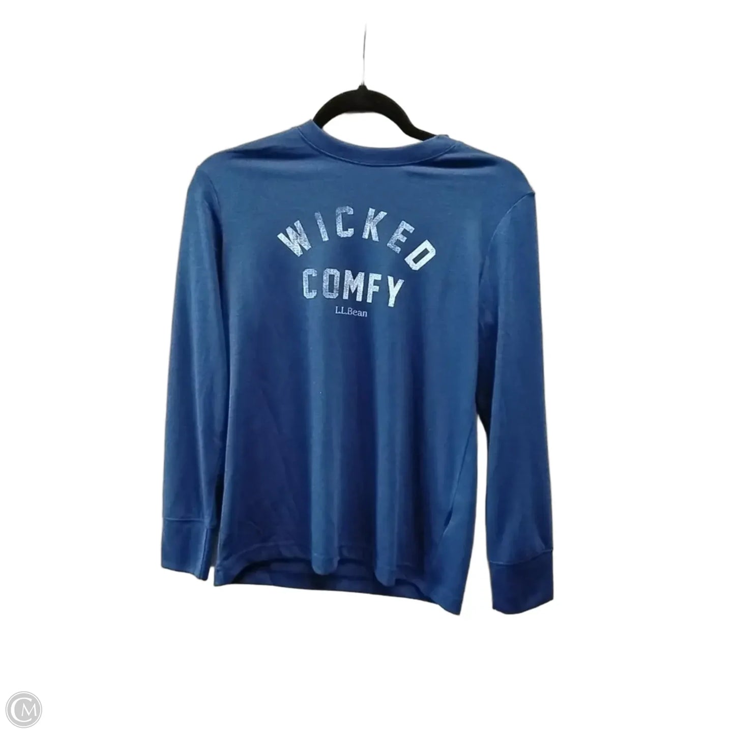 Top Long Sleeve By L.l. Bean In Blue, Size: L