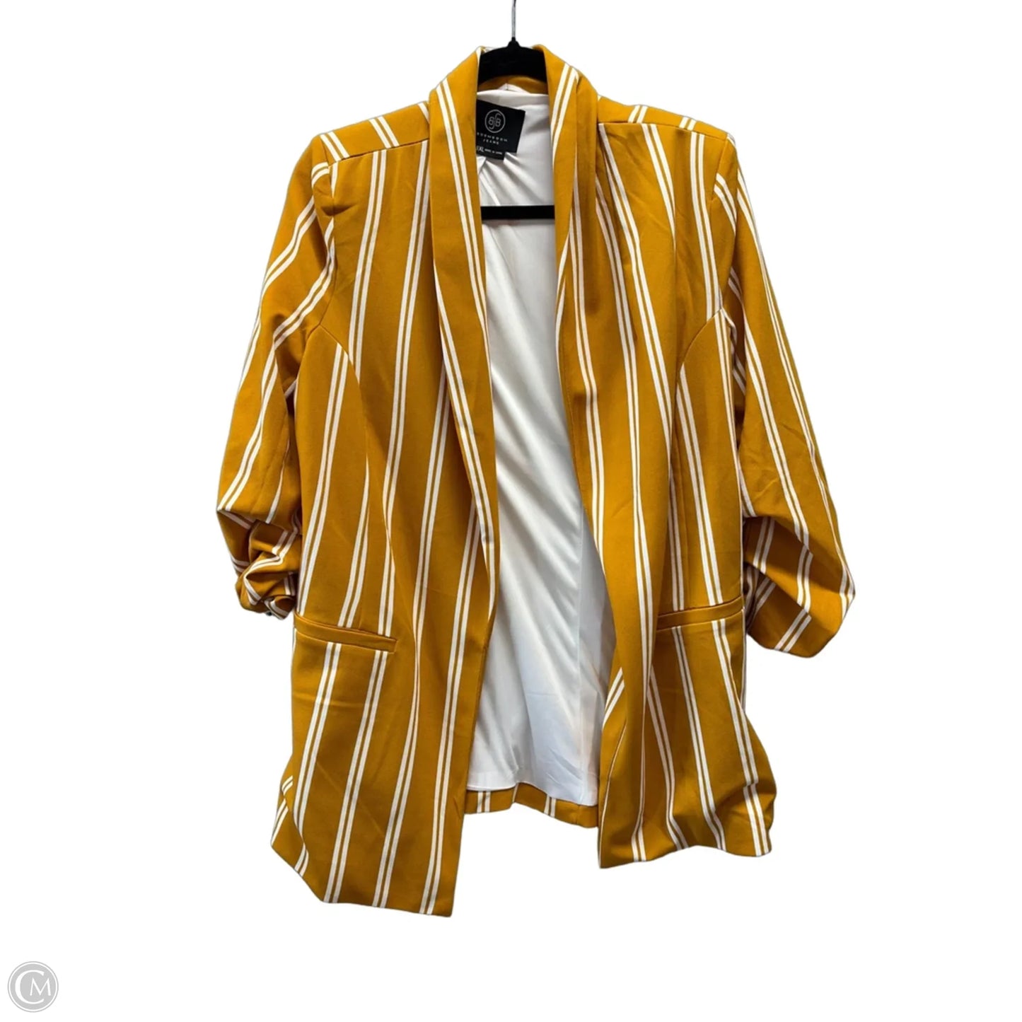 Blazer By Cme In White & Yellow, Size: Xl
