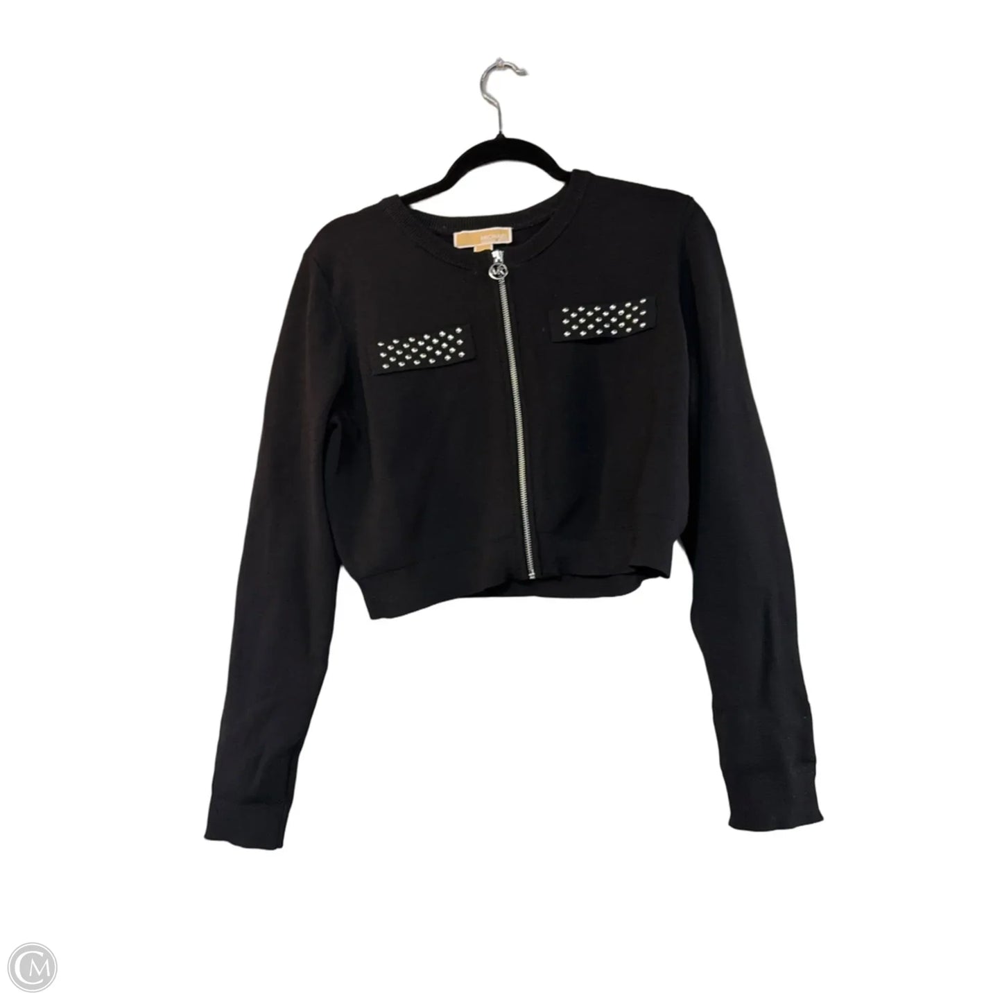 Sweater Cardigan By Michael By Michael Kors In Black, Size: L