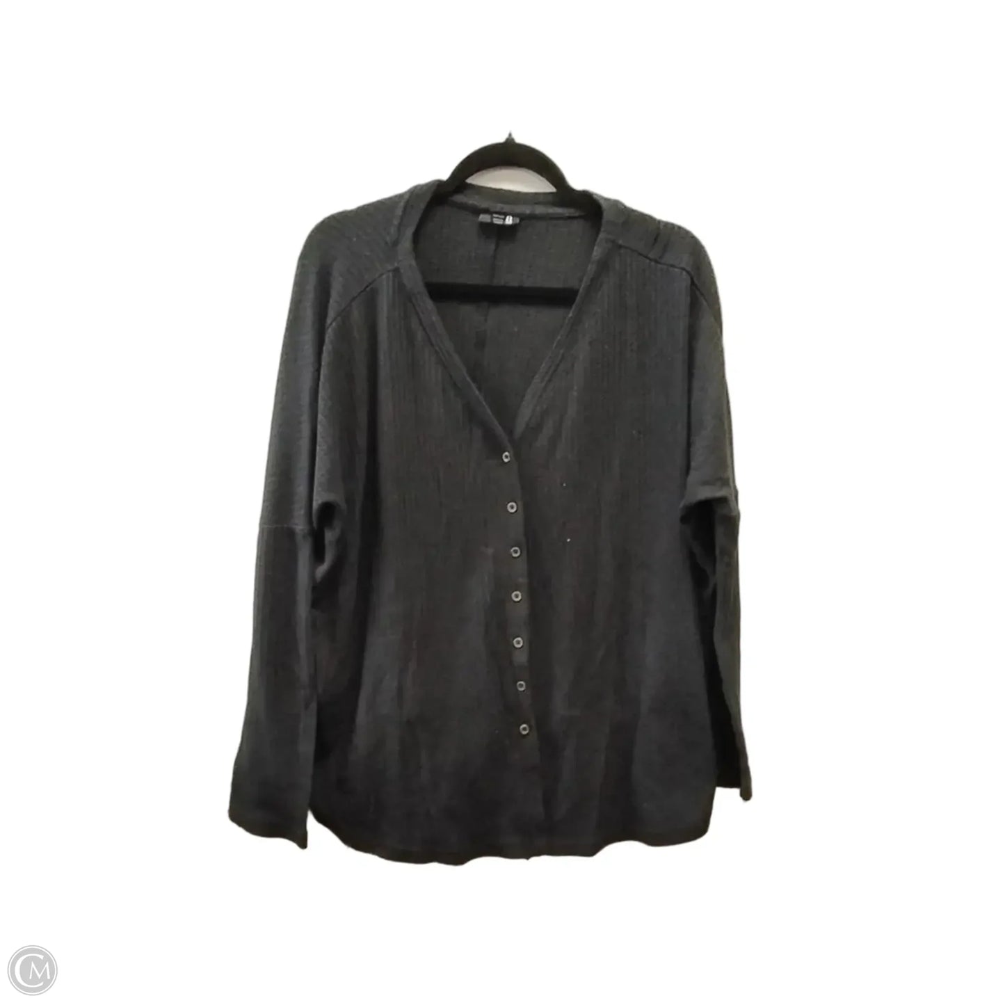 Sweater Cardigan By Ana In Black, Size: Xl
