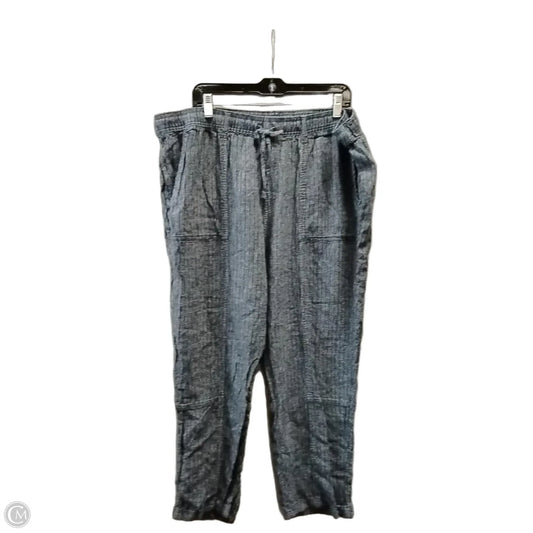 Pants Cropped By Time And Tru In Striped Pattern, Size: 3x