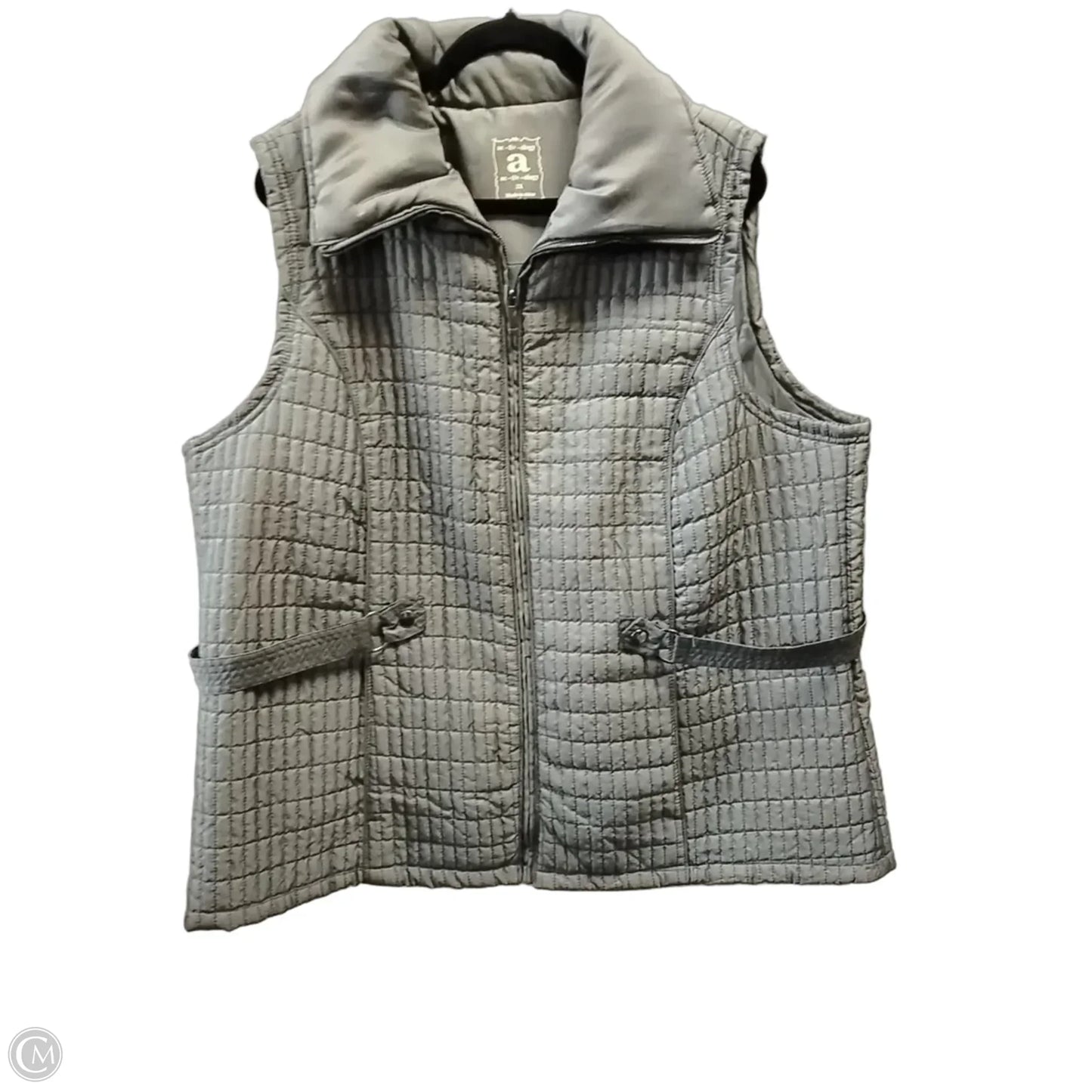 Vest Puffer & Quilted By Activology In Grey, Size: 2x