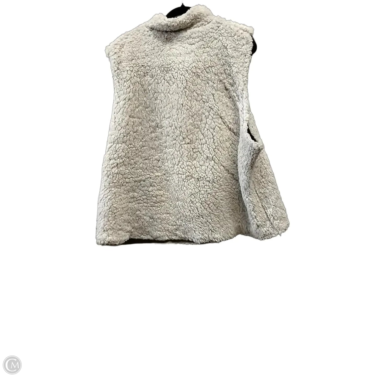 Vest Faux Fur & Sherpa By Natural Reflections In Beige, Size: 2x