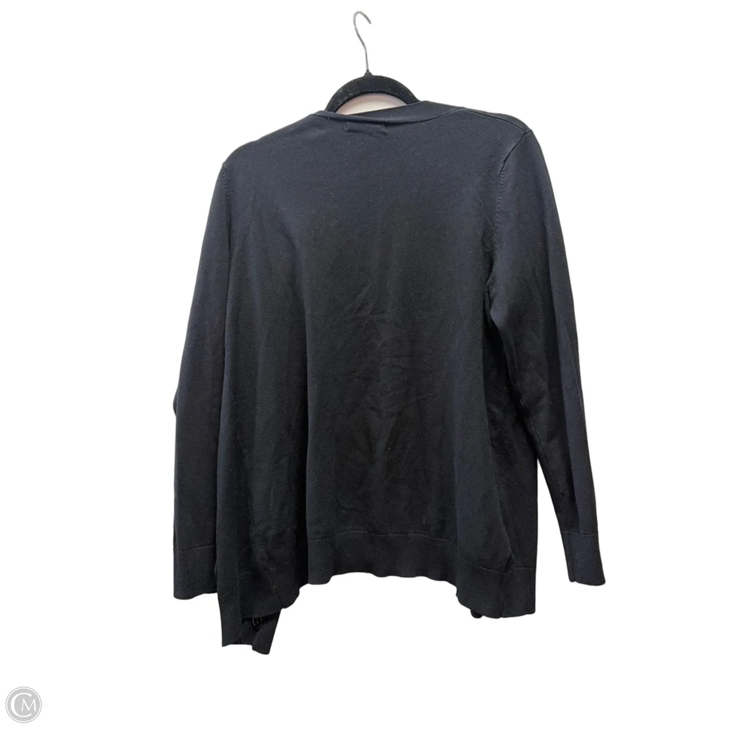 Sweater Cardigan By Grace Elements In Black, Size: Xl