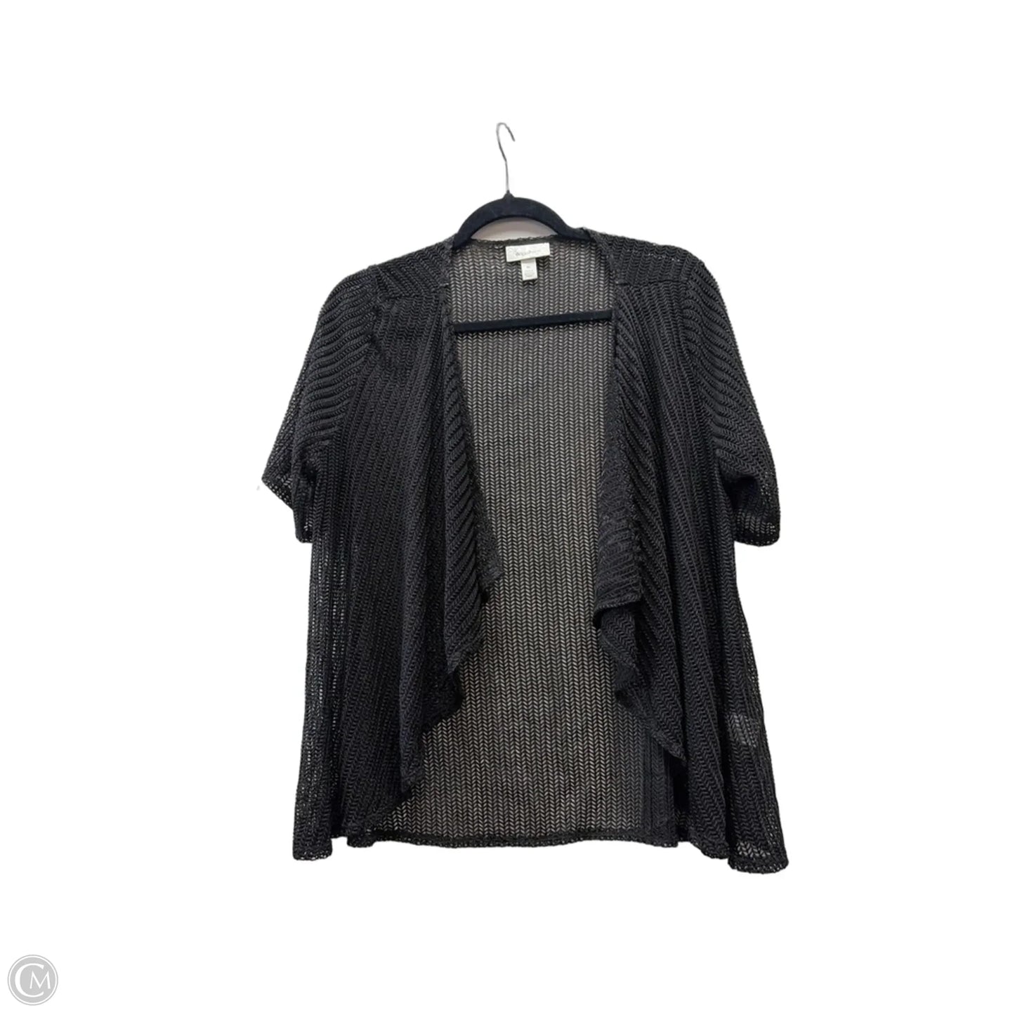 Sweater Short Sleeve By Dressbarn In Black, Size: Xl