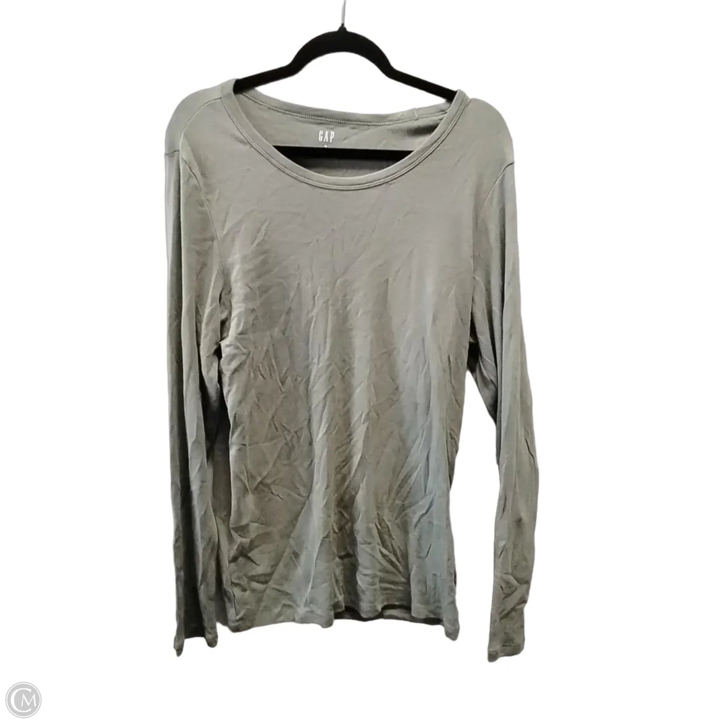 Top Long Sleeve By Gap In Green, Size: Xl