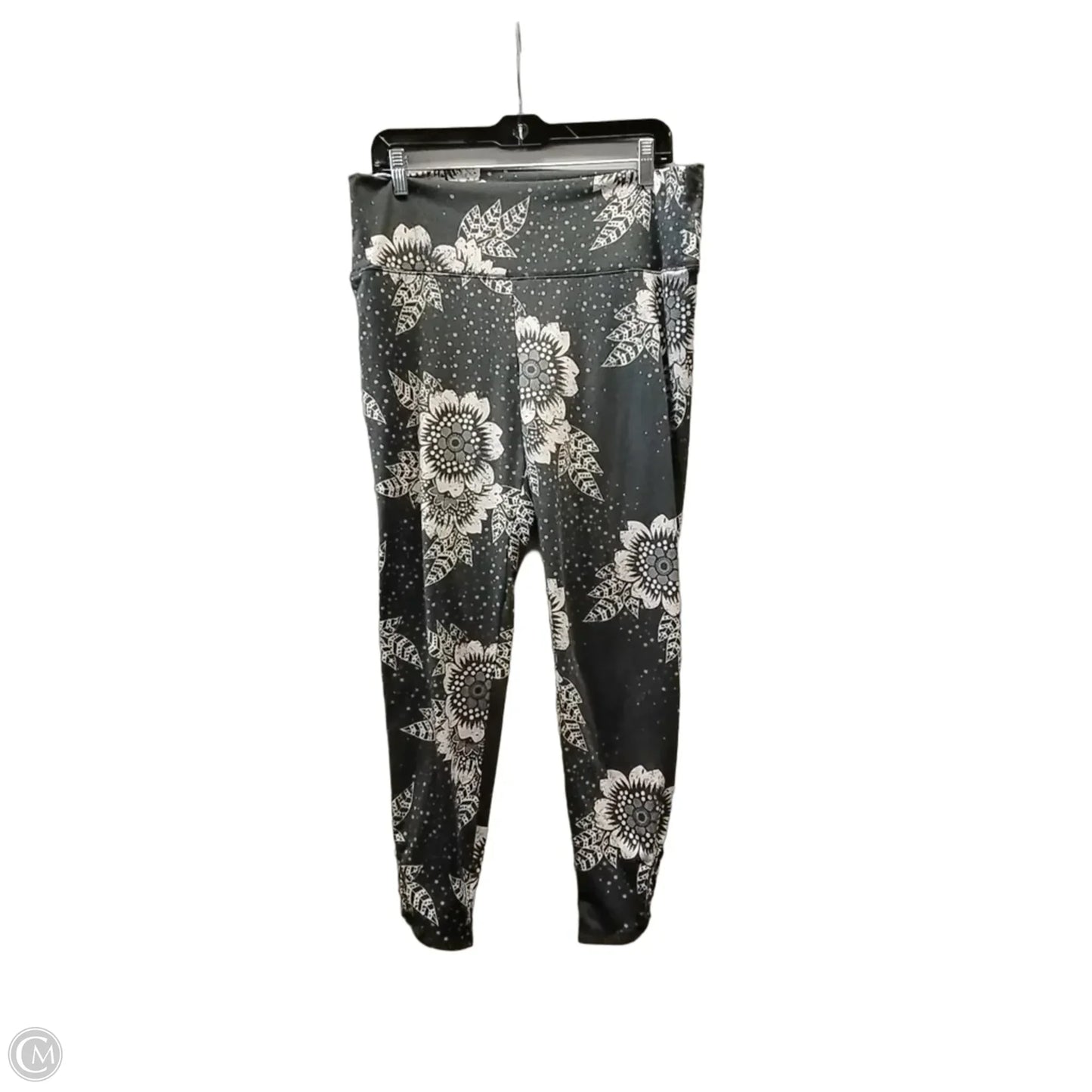 Pants Lounge By Clothes Mentor In Grey & White, Size: L