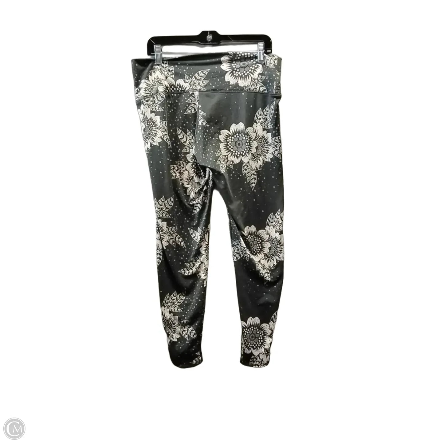 Pants Lounge By Clothes Mentor In Grey & White, Size: L