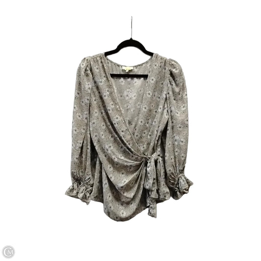 Blouse Long Sleeve By Max Studio In Floral Print, Size: M