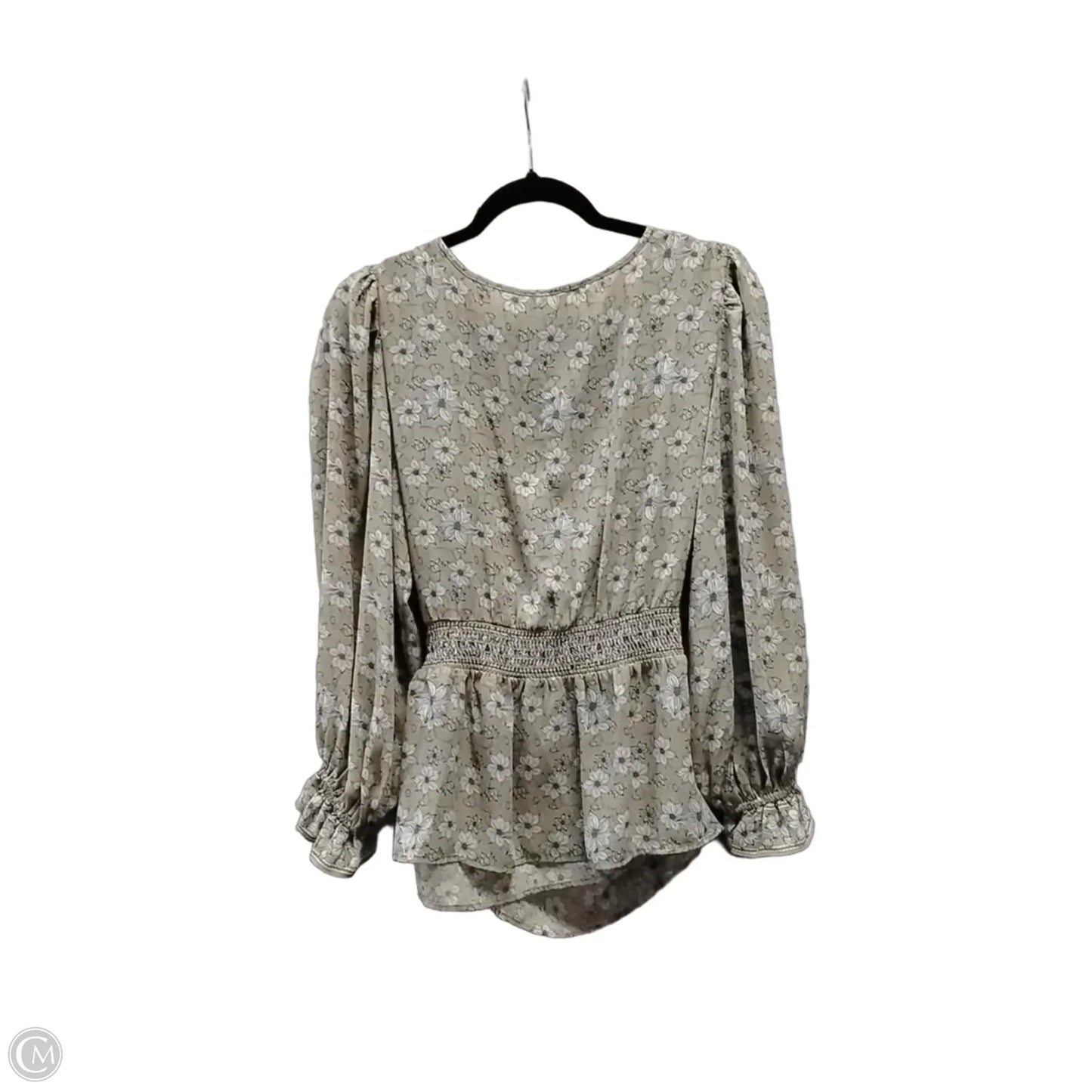 Blouse Long Sleeve By Max Studio In Floral Print, Size: M