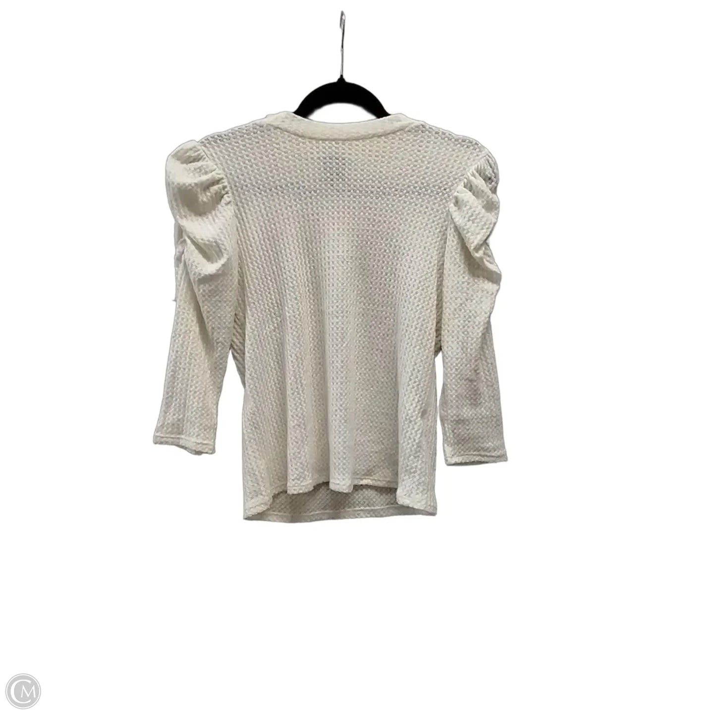Top Long Sleeve By W5 In Cream, Size: M