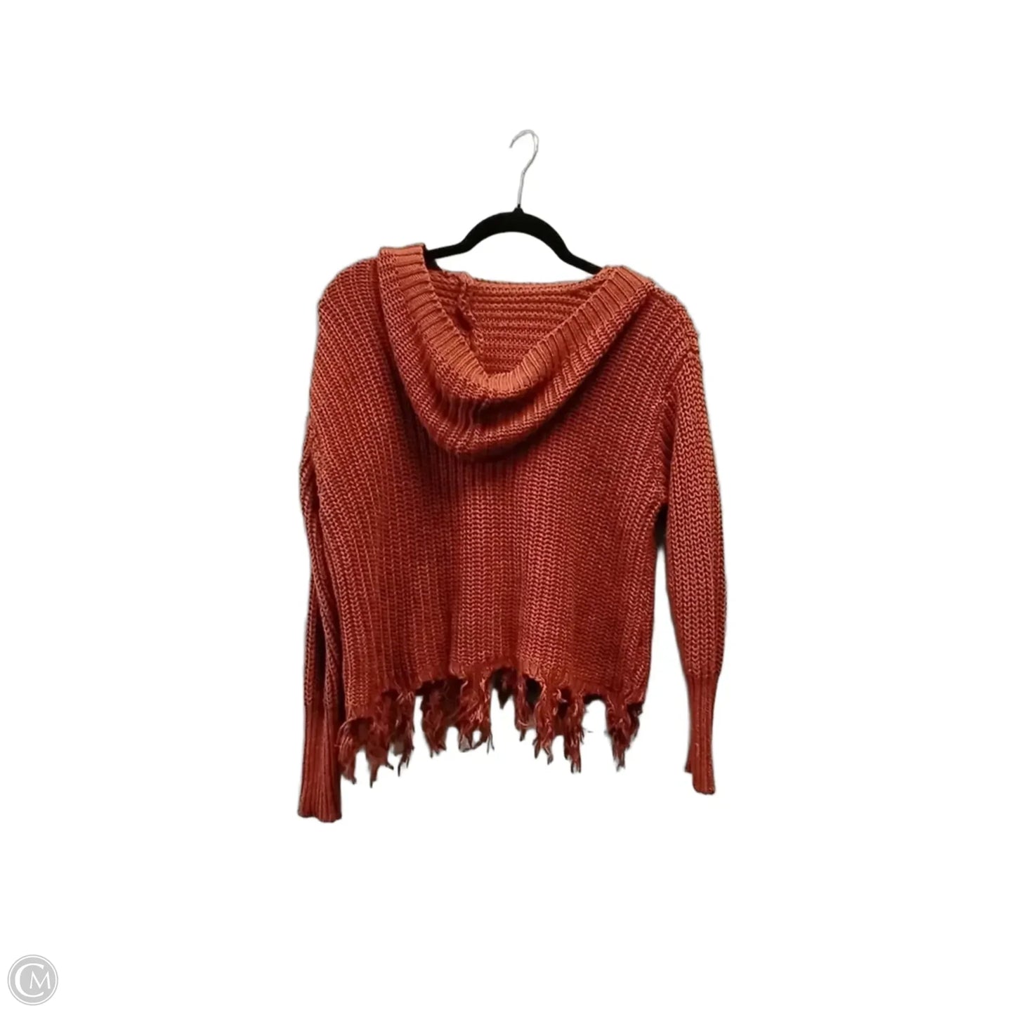 Sweater Cardigan By Clothes Mentor In Orange, Size: S