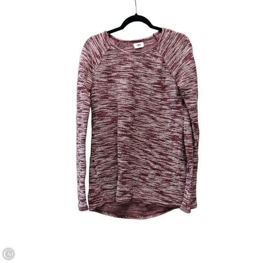 Sweater By Old Navy In Purple & White, Size: M