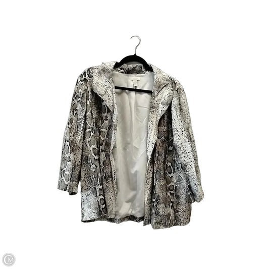 Jacket Other By Chicos In Snakeskin Print, Size: L