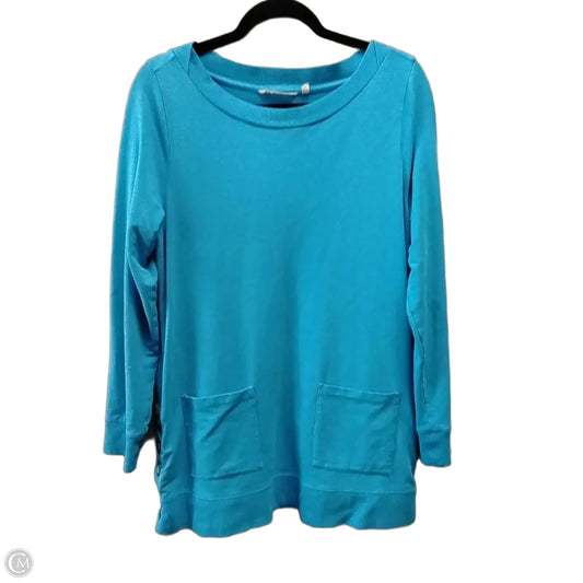 Sweatshirt Crewneck By Soft Surroundings In Blue, Size: M