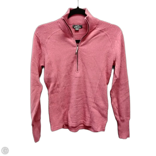 Sweatshirt Collar By Eddie Bauer In Pink, Size: S