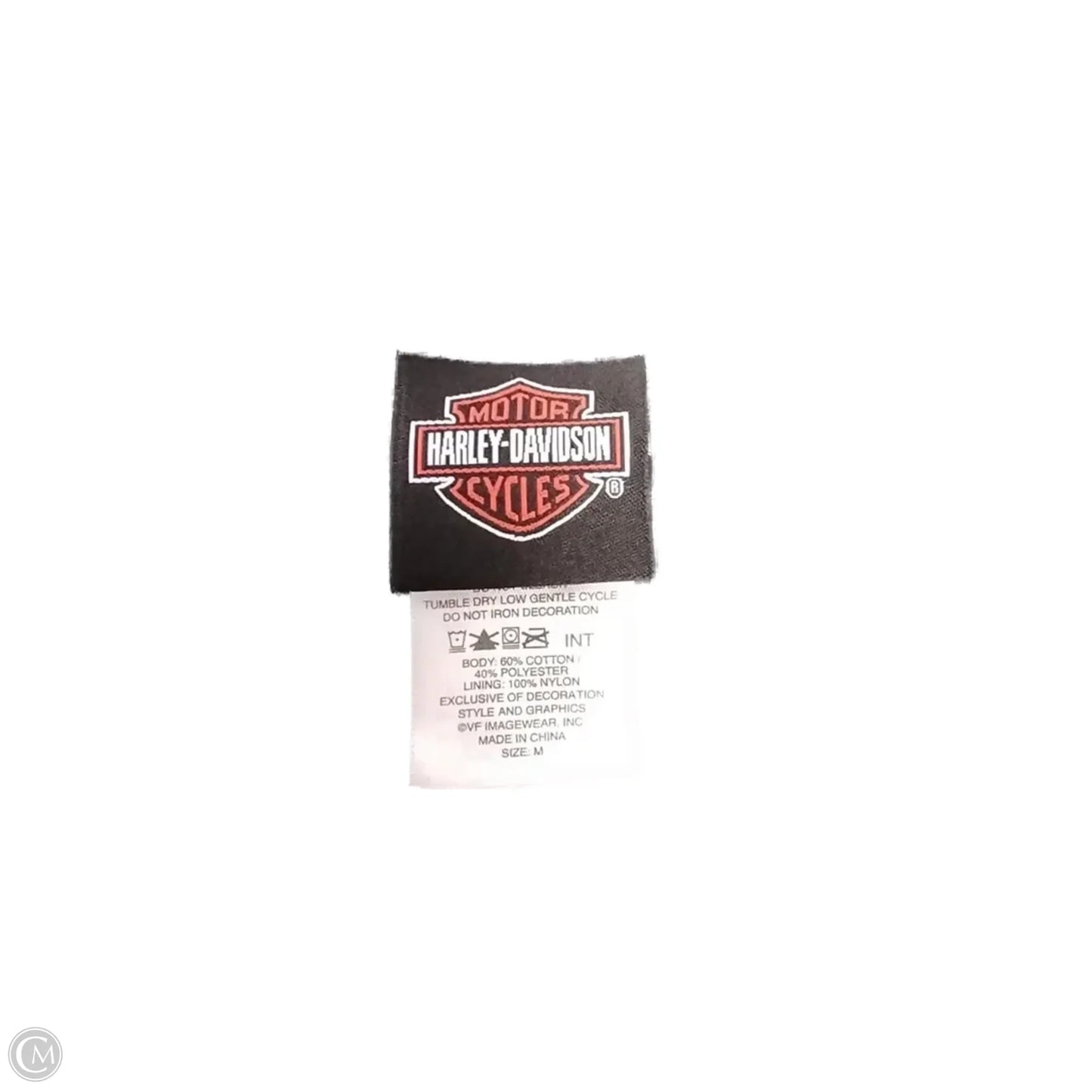 Top Long Sleeve By Harley Davidson In Black & Grey, Size: M