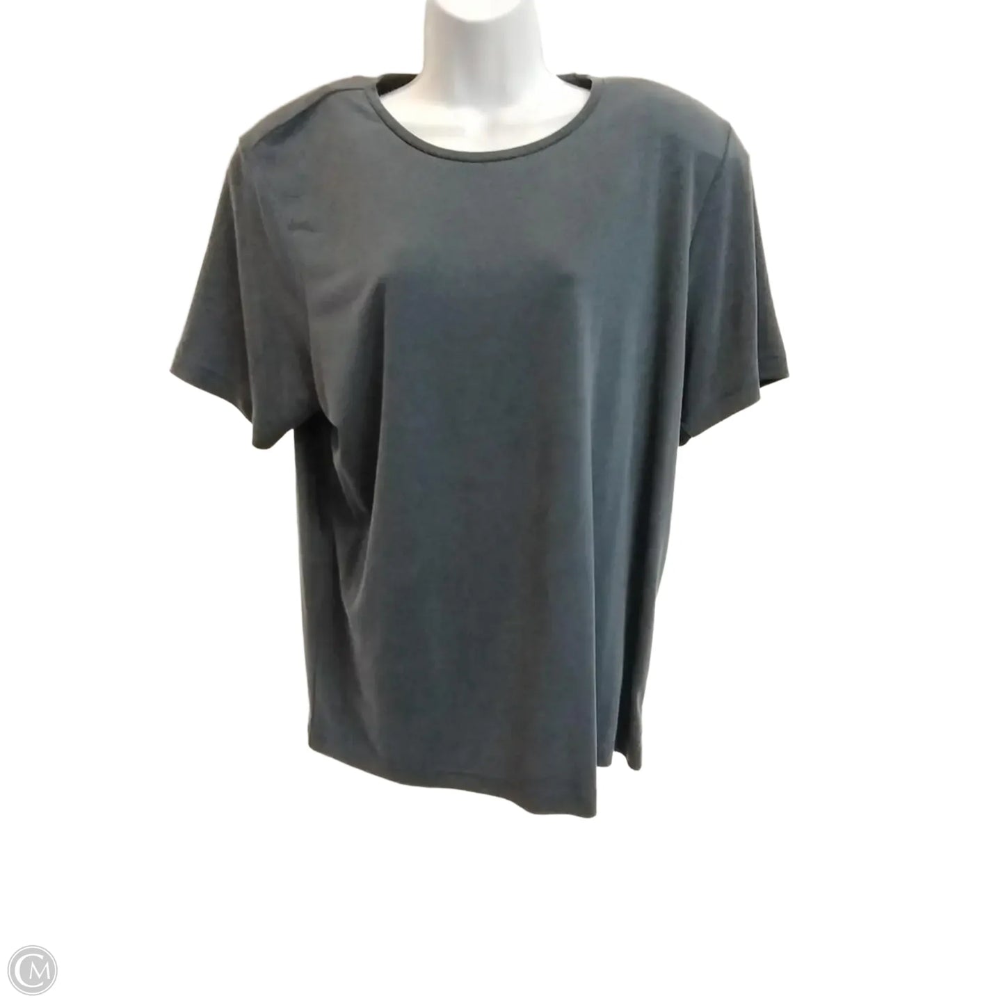 Blouse Short Sleeve By Elisabeth In Blue, Size: 1x