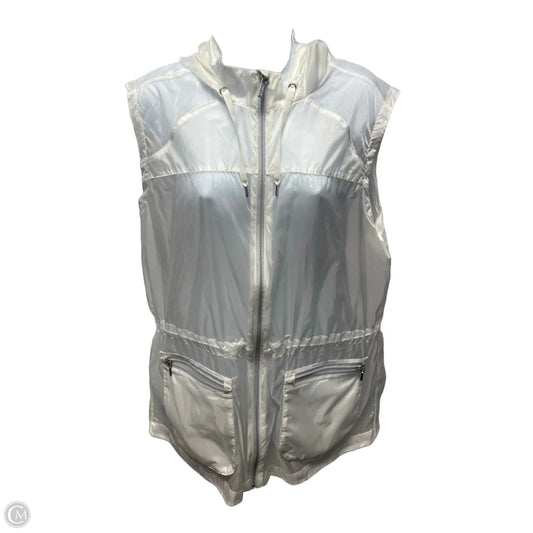 Jacket Windbreaker By Athleta In White, Size: M