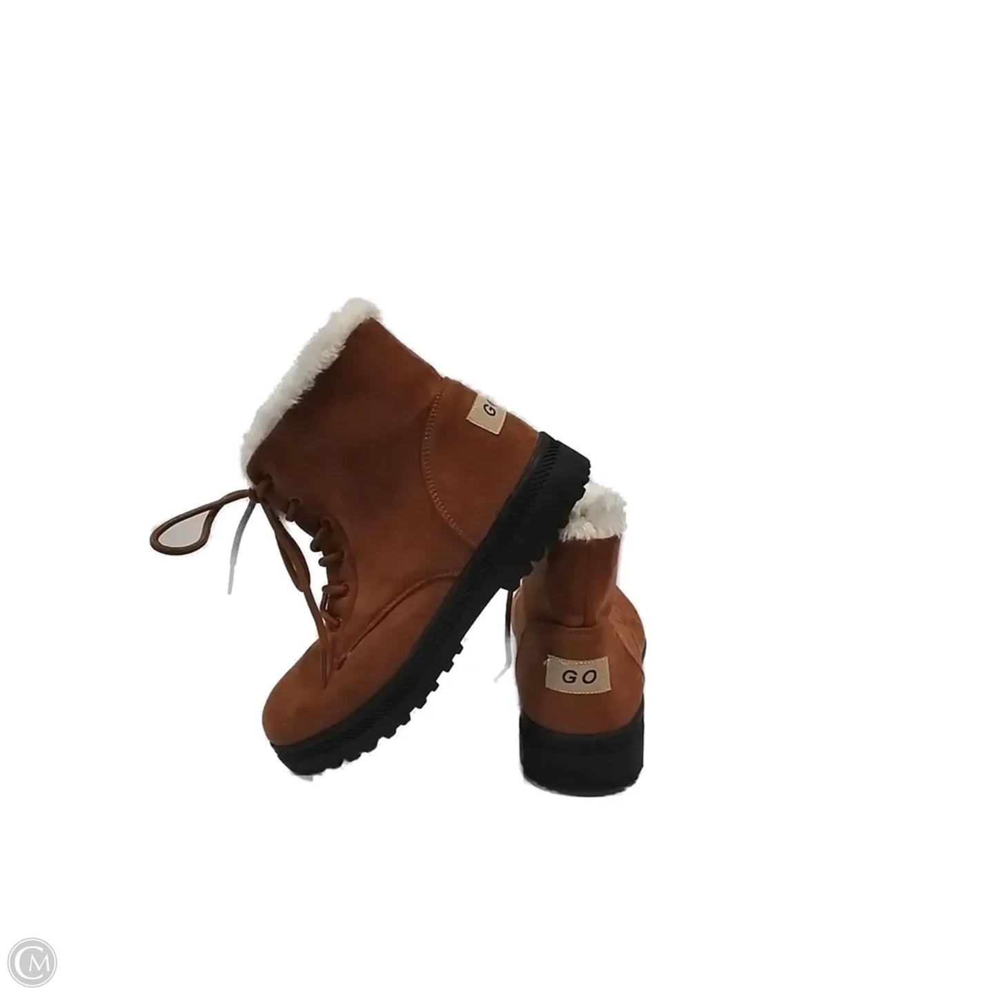 Boots Ankle Flats By Clothes Mentor In Brown, Size: 10.5