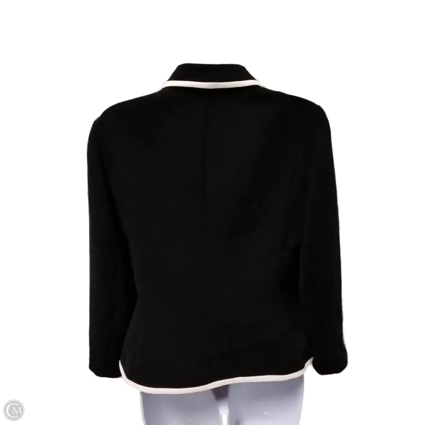 Blazer By Le Suit In Black & White, Size: 6p