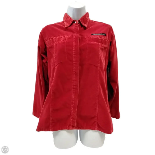 Top Long Sleeve By Harley Davidson In Red, Size: S