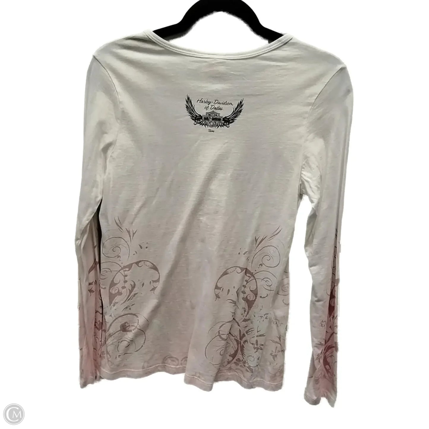 Top Long Sleeve Basic By Harley Davidson In White, Size: S