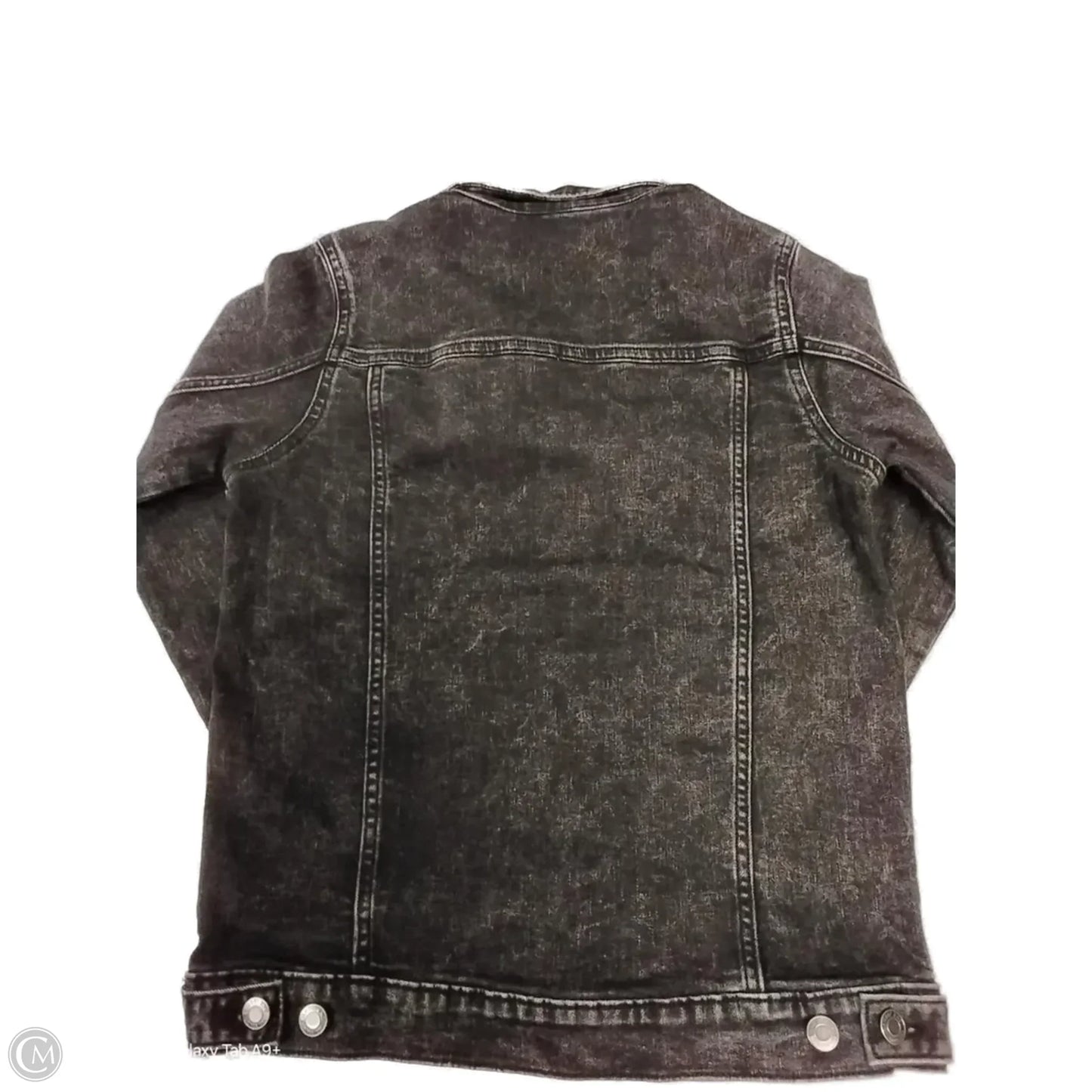 Jacket Denim By Lands End In Black, Size: Xl