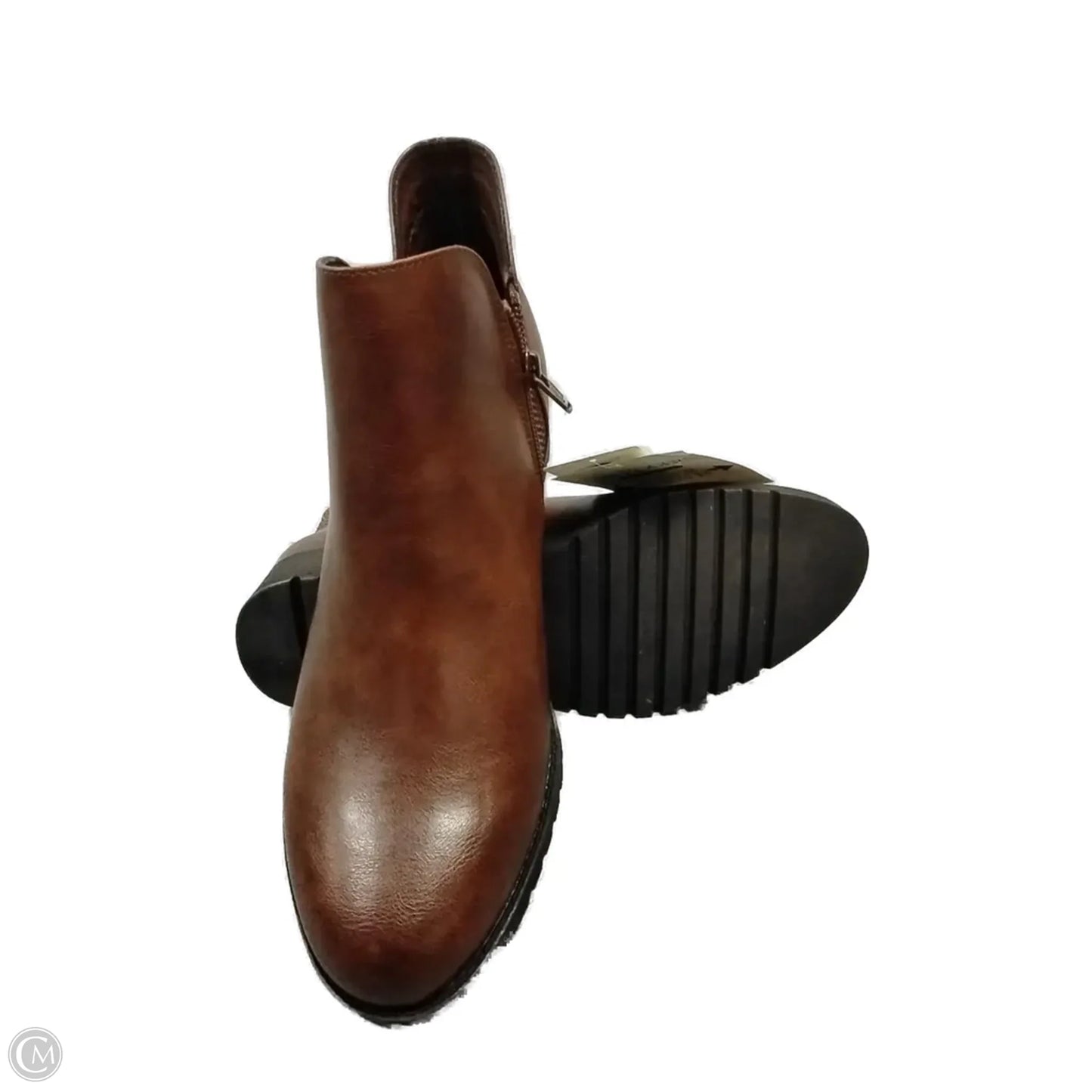 Boots Ankle Flats By Kim Rogers In Brown, Size: 8.5