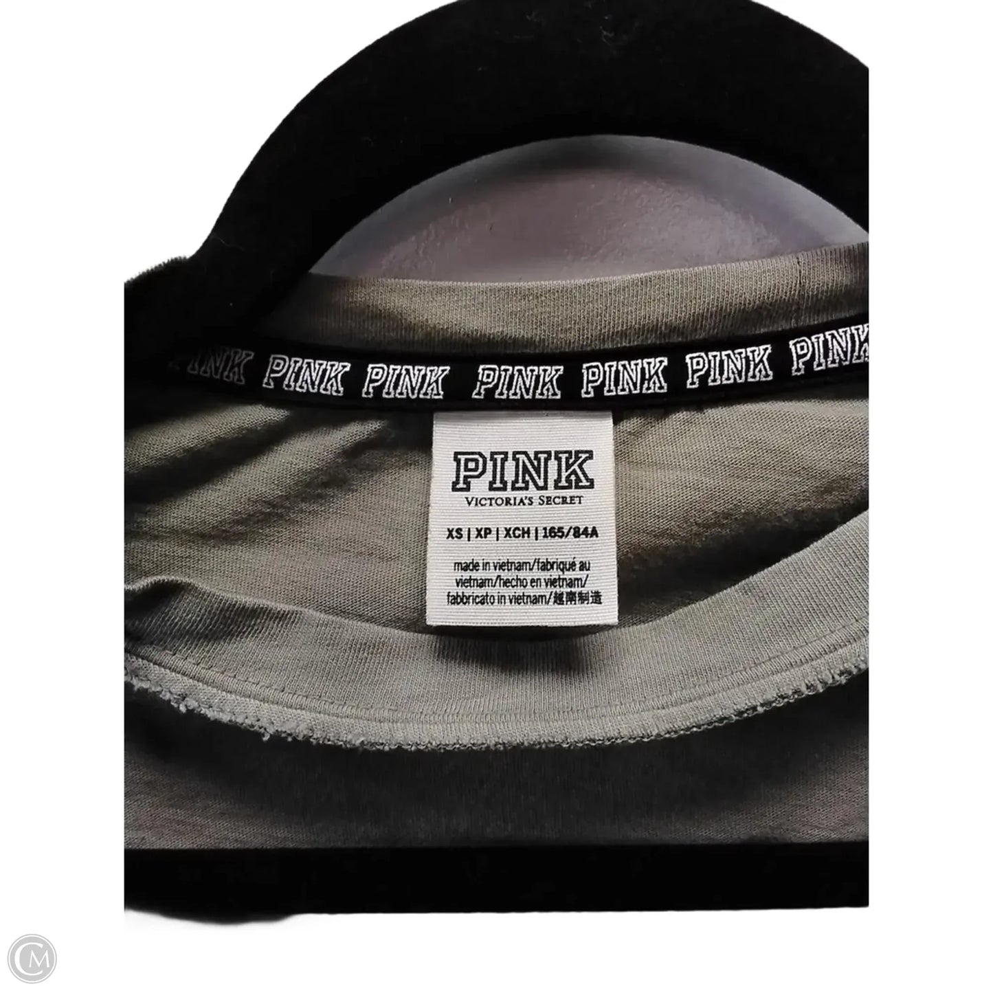 Top Long Sleeve Basic By Pink In Green, Size: Xs