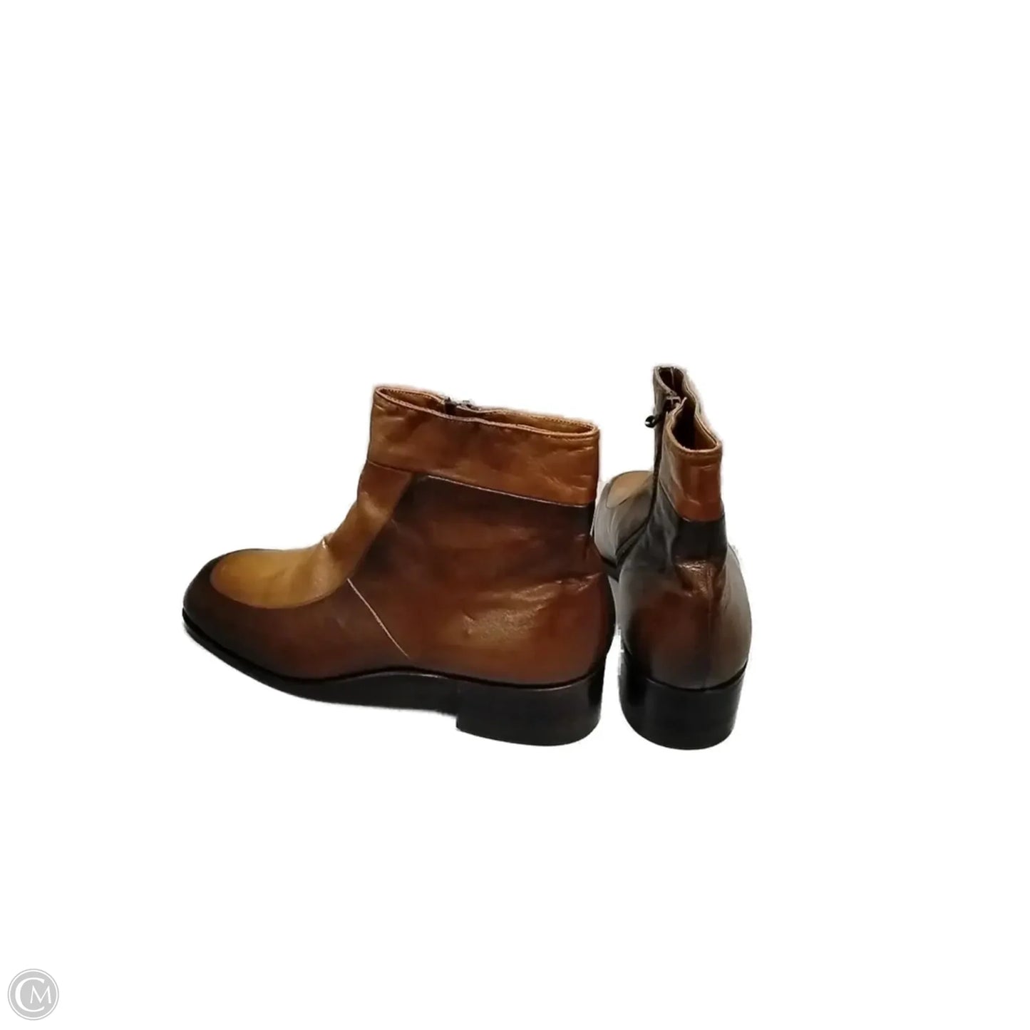 Boots Ankle Heels By Bally In Brown, Size: 9