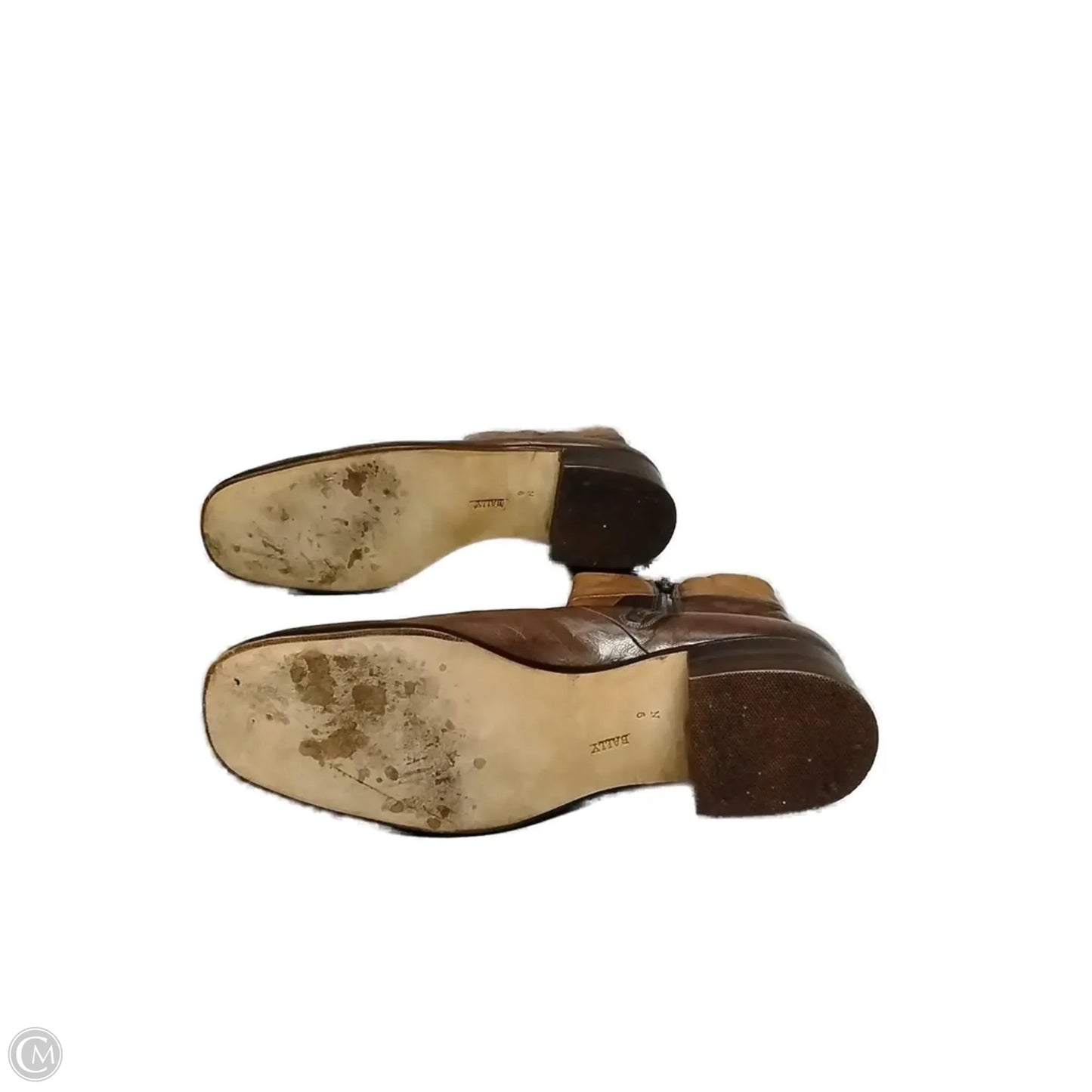 Boots Ankle Heels By Bally In Brown, Size: 9