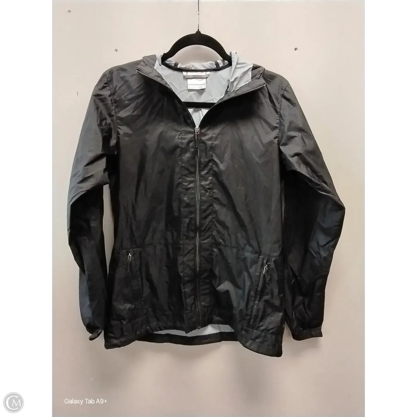 Jacket Windbreaker By Columbia In Black, Size: S