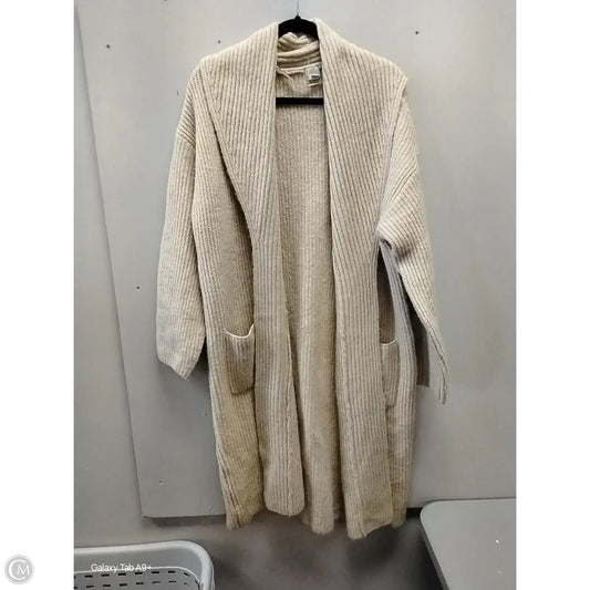 Sweater Cardigan By A New Day In Tan, Size: M