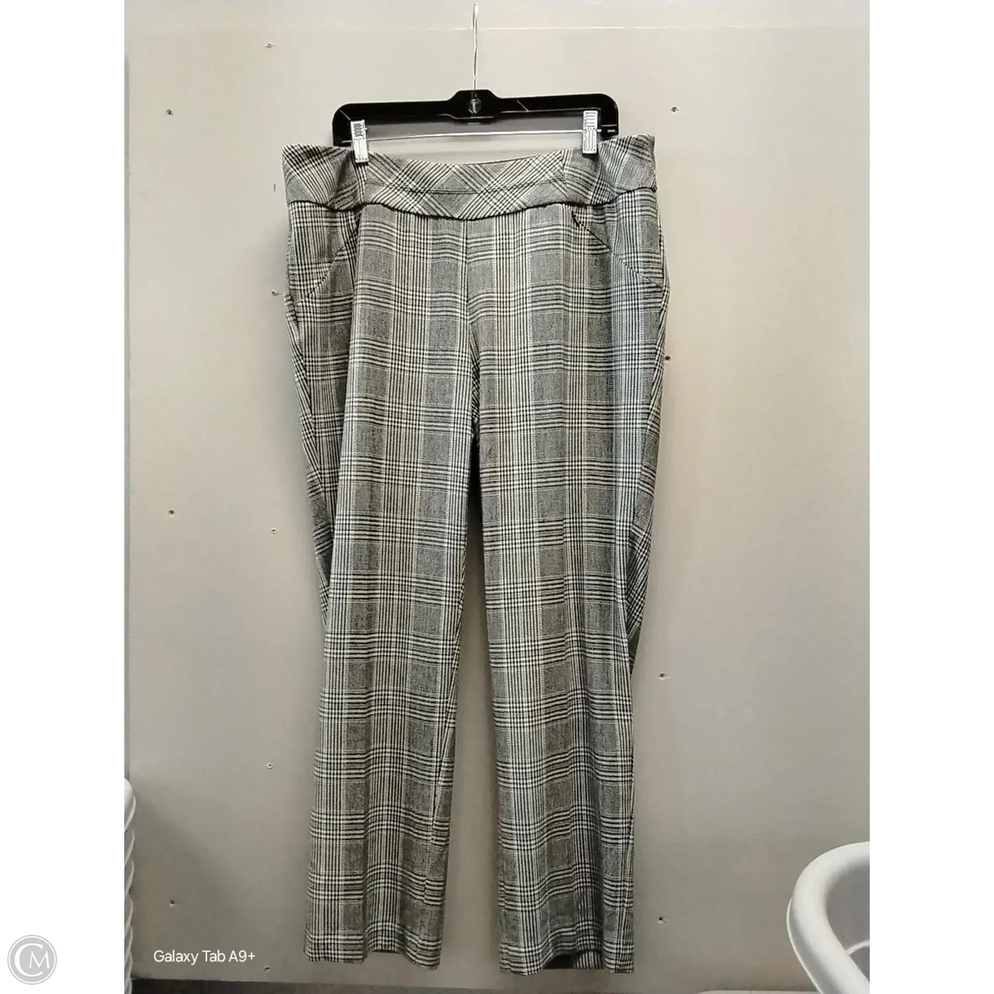 Pants Dress By Investments In Checkered Pattern, Size: 16w