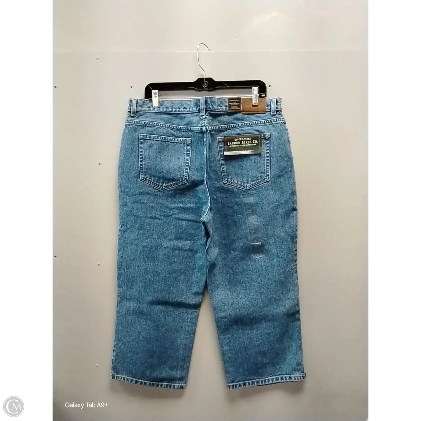 Jeans Straight By Lauren By Ralph Lauren In Blue, Size: 14