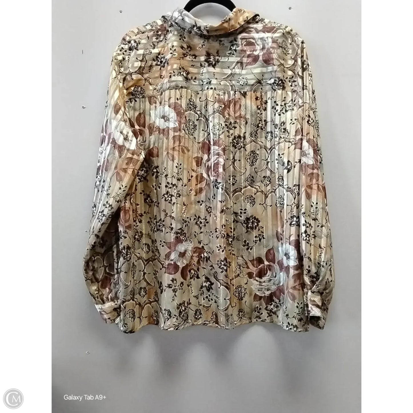 Sweater Short Sleeve By Alfred Dunner In Silver, Size: 2x