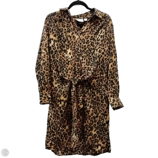 Skirt Midi By East 5th In Leopard Print, Size: L