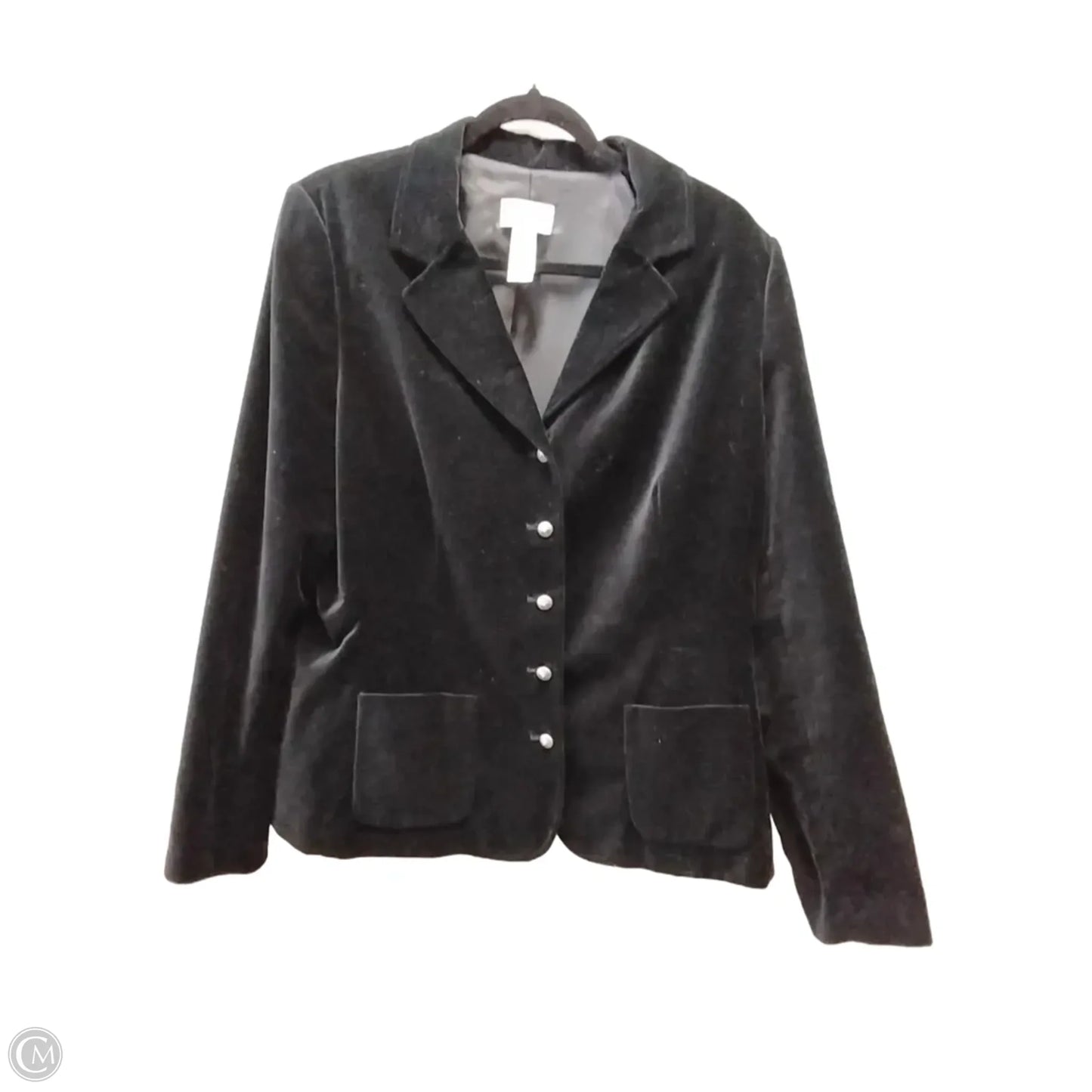 Blazer By Villager By Liz Claiborne In Black, Size: 16