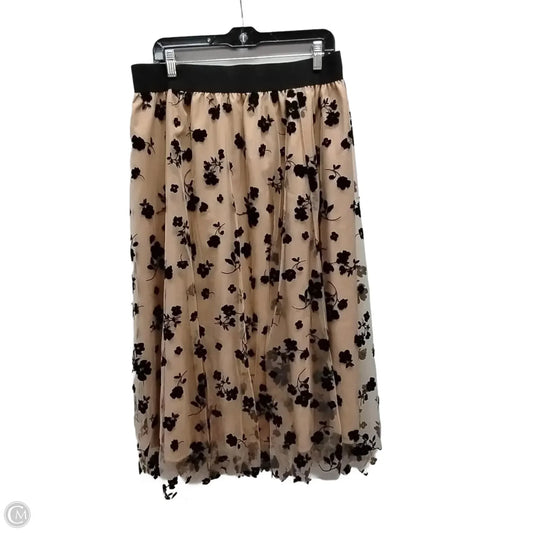 Skirt Maxi By Clothes Mentor In Black & Brown, Size: 2x