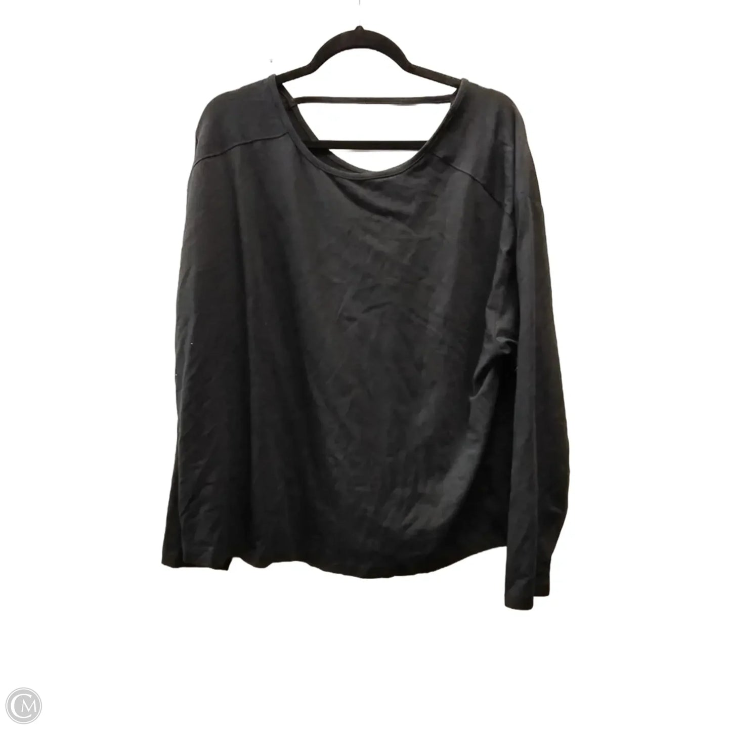 Athletic Top Long Sleeve Crewneck By Members Mark In Black, Size: Xl